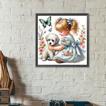 Load image into Gallery viewer, Diamond Painting - Full Round - Children and dogs (40*40CM)