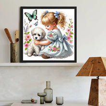Load image into Gallery viewer, Diamond Painting - Full Round - Children and dogs (40*40CM)
