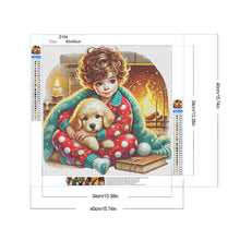 Load image into Gallery viewer, Diamond Painting - Full Round - Children and dogs (40*40CM)