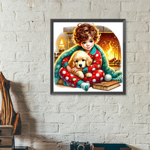 Load image into Gallery viewer, Diamond Painting - Full Round - Children and dogs (40*40CM)