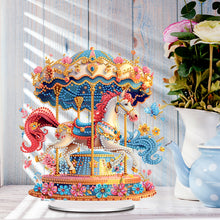 Load image into Gallery viewer, Acrylic Special Shape Carousel Rhinestones Desktop Ornaments Bedroom Table Decor