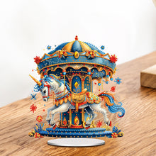 Load image into Gallery viewer, Acrylic Special Shape Carousel Rhinestones Desktop Ornaments Bedroom Table Decor