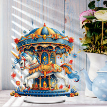 Load image into Gallery viewer, Acrylic Special Shape Carousel Rhinestones Desktop Ornaments Bedroom Table Decor