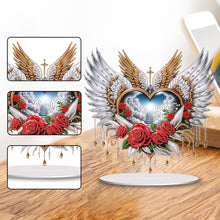 Load image into Gallery viewer, Acrylic Special Shape Easter Cross Desktop Diamond Art Kits Bedroom Table Decor