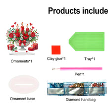Load image into Gallery viewer, Acrylic Special Shaped Small Flower Bed DIY Desktop Diamond Painting Art Kit