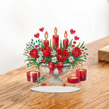 Load image into Gallery viewer, Acrylic Special Shaped Small Flower Bed DIY Desktop Diamond Painting Art Kit