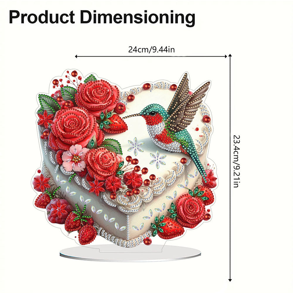 Acrylic Special Shaped Cake 5D DIY Desktop Diamond Painting Art Kits for Home