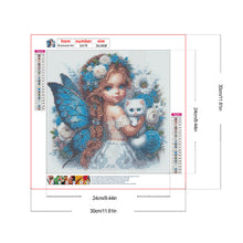 Load image into Gallery viewer, Diamond Painting - Full Round - Girl and cat (30*30CM)