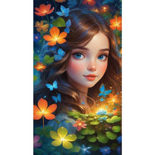 Load image into Gallery viewer, Diamond Painting - Full Square - Forest girl (40*75CM)