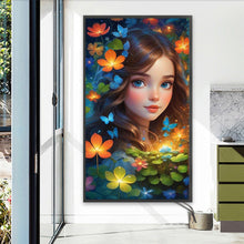 Load image into Gallery viewer, Diamond Painting - Full Square - Forest girl (40*75CM)