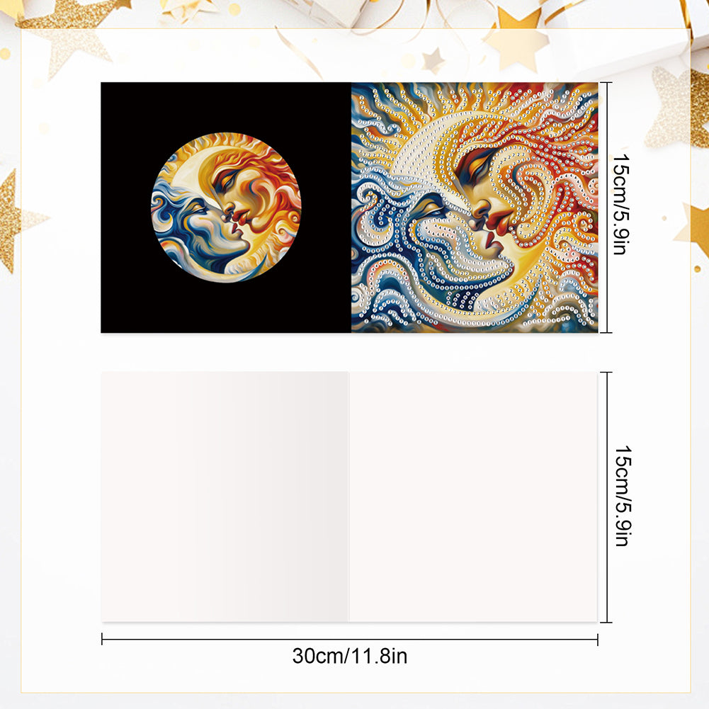 6Pcs Christmas Squirrel DIY Diamond Painting Card Diamond Painting Greeting Card