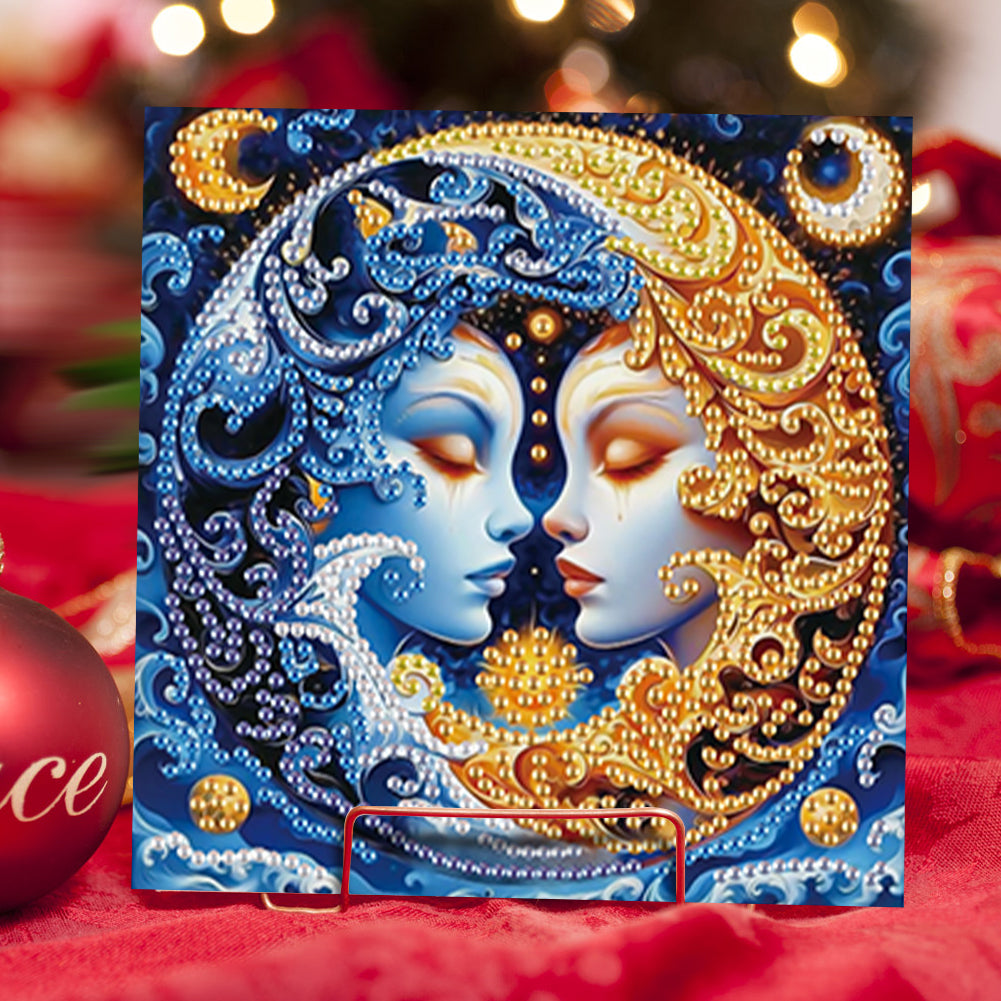 6Pcs Christmas Squirrel DIY Diamond Painting Card Diamond Painting Greeting Card