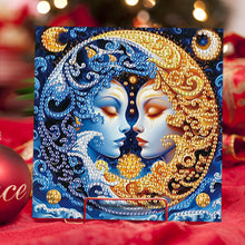 Load image into Gallery viewer, 6Pcs Christmas Squirrel DIY Diamond Painting Card Diamond Painting Greeting Card