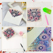 Load image into Gallery viewer, 6Pcs Christmas Squirrel DIY Diamond Painting Card Diamond Painting Greeting Card