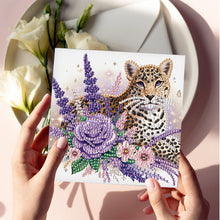 Load image into Gallery viewer, 6Pcs Christmas Squirrel DIY Diamond Painting Card Diamond Painting Greeting Card