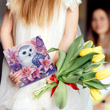 Load image into Gallery viewer, 6Pcs Christmas Squirrel DIY Diamond Painting Card Diamond Painting Greeting Card