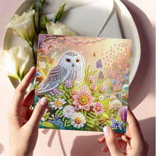 Load image into Gallery viewer, 6Pcs Christmas Squirrel DIY Diamond Painting Card Diamond Painting Greeting Card