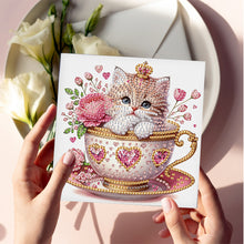 Load image into Gallery viewer, 6Pcs Christmas Squirrel DIY Diamond Painting Card Diamond Painting Greeting Card