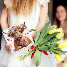 Load image into Gallery viewer, 6Pcs Christmas Squirrel DIY Diamond Painting Card Diamond Painting Greeting Card