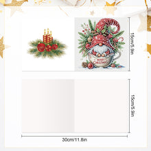 Load image into Gallery viewer, 6Pcs Christmas Squirrel DIY Diamond Painting Card Diamond Painting Greeting Card