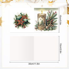 Load image into Gallery viewer, 6Pcs Christmas Squirrel DIY Diamond Painting Card Diamond Painting Greeting Card