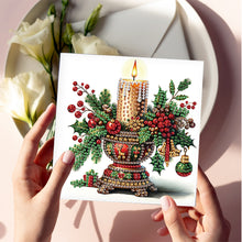 Load image into Gallery viewer, 6Pcs Christmas Squirrel DIY Diamond Painting Card Diamond Painting Greeting Card