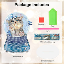 Load image into Gallery viewer, Crystal Ball Cat Table Top Diamond Painting Ornament Kits for Home Office Decor