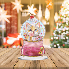 Load image into Gallery viewer, Crystal Ball Cat Table Top Diamond Painting Ornament Kits for Home Office Decor