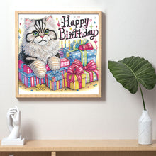 Load image into Gallery viewer, Diamond Painting - Partial Special Shaped - Cat (30*30CM)