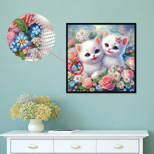 Load image into Gallery viewer, Diamond Painting - Partial Special Shaped - Cat (30*30CM)
