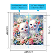 Load image into Gallery viewer, Diamond Painting - Partial Special Shaped - Cat (30*30CM)
