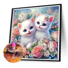 Load image into Gallery viewer, Diamond Painting - Partial Special Shaped - Cat (30*30CM)