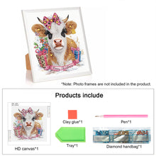 Load image into Gallery viewer, Diamond Painting - Partial Special Shaped - Cow (30*30CM)