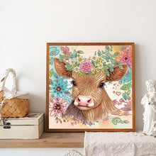 Load image into Gallery viewer, Diamond Painting - Partial Special Shaped - Cow (30*30CM)