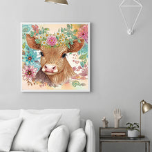 Load image into Gallery viewer, Diamond Painting - Partial Special Shaped - Cow (30*30CM)