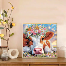 Load image into Gallery viewer, Diamond Painting - Partial Special Shaped - Cow (30*30CM)