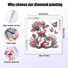 Load image into Gallery viewer, Diamond Painting - Partial Special Shaped - Cow (30*30CM)