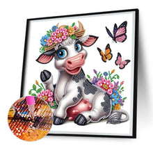 Load image into Gallery viewer, Diamond Painting - Partial Special Shaped - Cow (30*30CM)