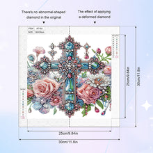 Load image into Gallery viewer, Diamond Painting - Partial Special Shaped - Cross (30*30CM)