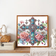 Load image into Gallery viewer, Diamond Painting - Partial Special Shaped - Cross (30*30CM)