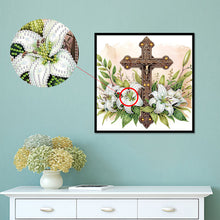 Load image into Gallery viewer, Diamond Painting - Partial Special Shaped - Cross (30*30CM)