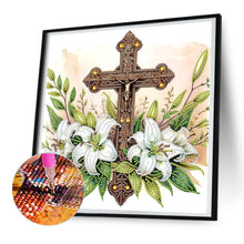Load image into Gallery viewer, Diamond Painting - Partial Special Shaped - Cross (30*30CM)