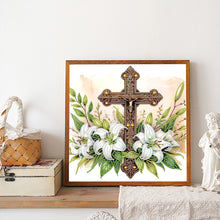 Load image into Gallery viewer, Diamond Painting - Partial Special Shaped - Cross (30*30CM)