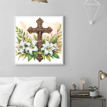 Load image into Gallery viewer, Diamond Painting - Partial Special Shaped - Cross (30*30CM)