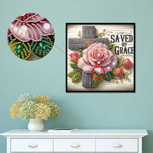 Load image into Gallery viewer, Diamond Painting - Partial Special Shaped - Cross (30*30CM)