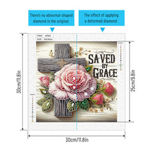 Load image into Gallery viewer, Diamond Painting - Partial Special Shaped - Cross (30*30CM)