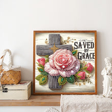 Load image into Gallery viewer, Diamond Painting - Partial Special Shaped - Cross (30*30CM)