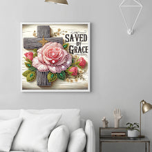 Load image into Gallery viewer, Diamond Painting - Partial Special Shaped - Cross (30*30CM)