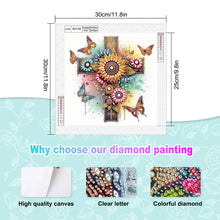 Load image into Gallery viewer, Diamond Painting - Partial Special Shaped - Cross (30*30CM)
