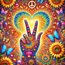 Load image into Gallery viewer, Diamond Painting - Full Round - Love And Peace (30*30CM)